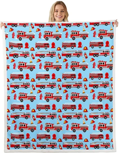 Miniatura 18 de Erosebridal Manta de forro polar con diseño de camiones y excavadoras, de 40 x 50 pulgadas, color amarillo, para niños, niños, adolescentes