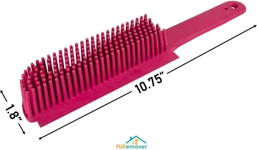 Miniatura 6 de Escoba original FURemover de goma para pelo de mascotas con rasqueta, con mango telescópico de 58" para alfombra, baldosas y madera dura y cepillo