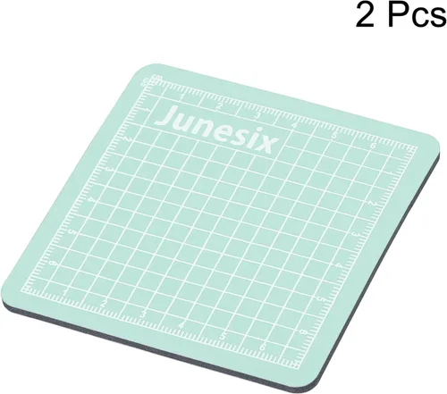 Miniatura 3 de MECCANIXITY Alfombrillas de corte de 3.1 x 3.1 pulgadas, paquete de 2 alfombrillas giratorias de tela de doble cara, mini para aficionados