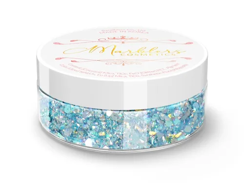 Miniatura 154 de MARBLERS Brillantina de forma gruesa de grado cosmético [estrella] 0.11 onzas (0.11 oz) Escamas No tóxica Vegana Libre de crueldad animal