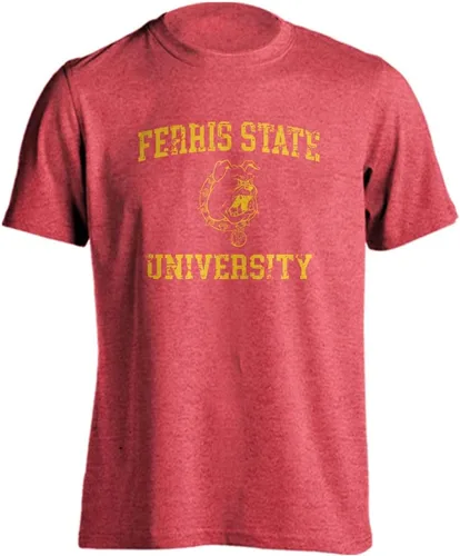 Miniatura 153 de Sport Your Gear NCAA Camiseta de manga corta retro con licencia oficial de aspecto desgastado para el día del juego, camiseta de espíritu deportivo