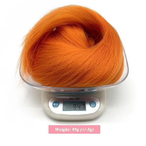 Miniatura 6 de Cabello para Trenzar Naranja Jengibre Pre-Estirado Kanekalo Cabello para Trenzar Pre-estirado 26 pulgadas Extensiones de Cabello Sintético
