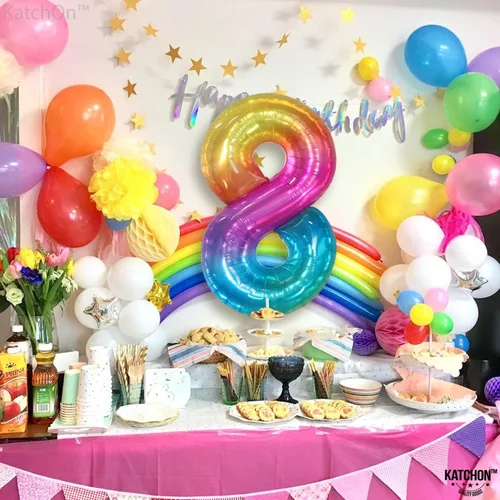 Miniatura 187 de KatchOn, Globo grande azul número 2 de 40 pulgadas Decoraciones de cumpleaños de Baby Shark para niño de 2 años Globo azul número 2 Globo