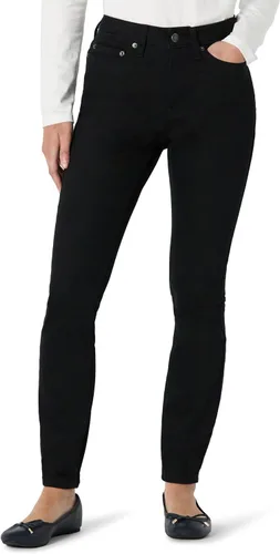 Amazon Essentials - Jeans ajustados de tiro medio para mujer, altamente elásticos y versátiles