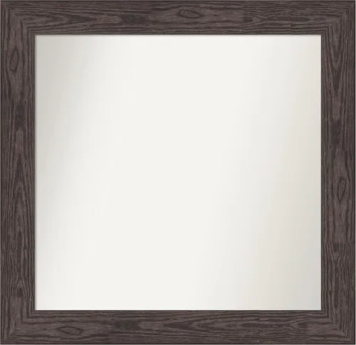 Miniatura 634 de Amanti Art Espejo personalizado, espejo de baño negro puente, espejo de pared o espejo de tocador de baño sobre el fregadero (26 x 26 pulgadas)