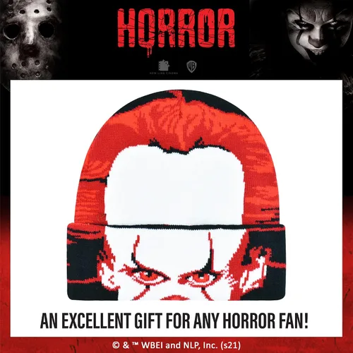 Miniatura 6 de Concept One Stephen King's IT Pennywise - Gorro de invierno enrollable, color negro, talla única, Negro