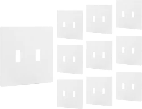 Miniatura 11 de Power Gear Double Rocker Screwless Wall Plate Cover