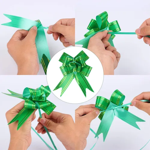 Miniatura 4 de Kolewo4ever 40 piezas Juego de bolsas de celofán para San Valentín con lazos de tracción 20 piezas 12x18 pulgadas Bolsas de celofán para San
