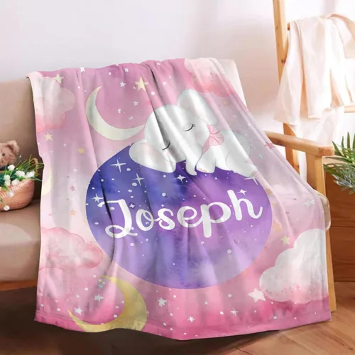 Miniatura 38 de Manta de bebé personalizada para niñas y niños pequeños, recién nacidos, regalos personalizados de vaca floral con nombre y texto, 40 x 30 pulgadas