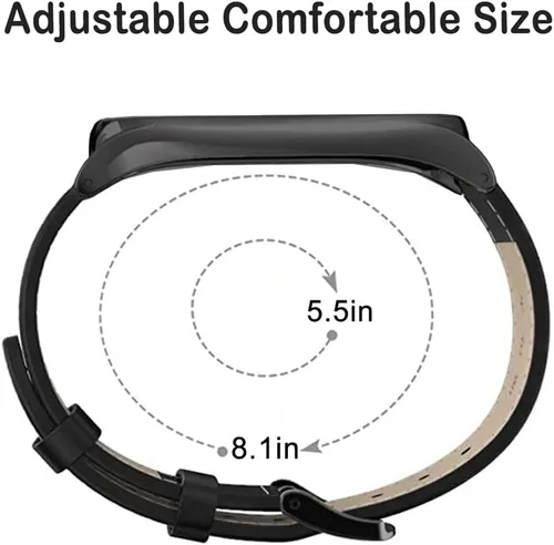 Miniatura 6 de Correas de cuero genuino y bandas elásticas de nailon compatibles con Samsung Galaxy Fit2, correas deportivas suaves y transpirables para mujeres