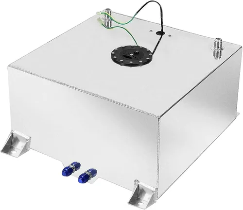 Miniatura 11 de Tanque de gas para celdas de combustible de 15 galones 60L universal con remitente de nivel, tanque de combustible de aluminio pulido para carreras