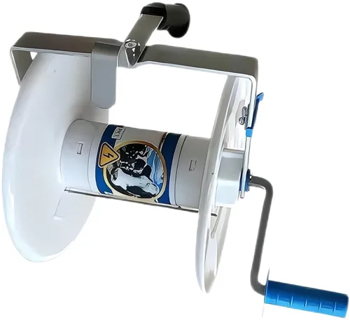 Miniatura 9 de Valla eléctrica Mega 3:1 Geared Reel Prewound 2296ft 6 Strands Polywire PK1
