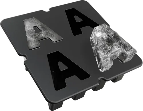 Miniatura 23 de Molde personalizado para cubitos de hielo Letra N - Molde de hielo de silicona con letras para moldes de cubitos de hielo personalizados y moldes