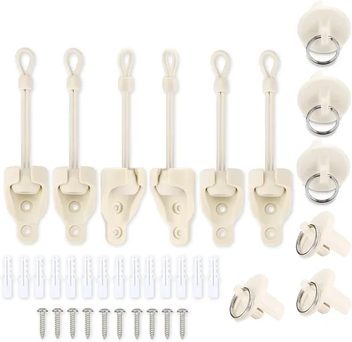 Miniatura 14 de Coolaroo - Piezas de repuesto elásticas y tapa de extremo, color negro, resistente a la intemperie, para persianas enrollables Coolaroo