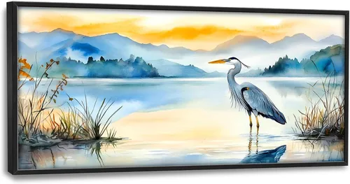 Miniatura 87 de Cuadros Grandes Enmarcados Arte de Pared para Sala de Estar, Lobos del Bosque Decoración de Pared de Gran Tamaño Lobo Animal Impresión en Lienzo