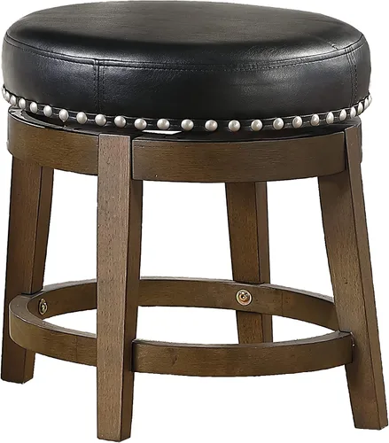 Miniatura 4 de Lexicon Blueridge Taburete giratorio de altura de comedor (juego de 2), 19.5 pulgadas SH, negro