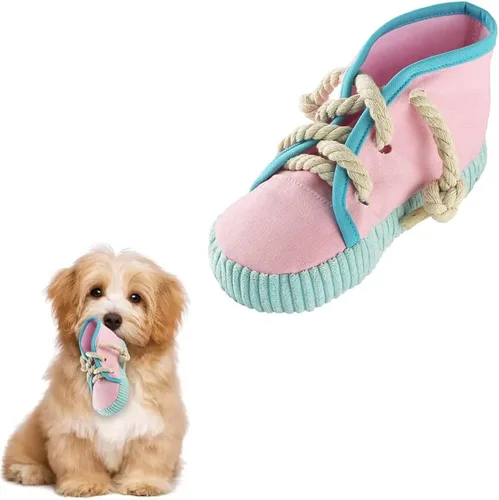 Miniatura 11 de vocheer Juguete masticable para perros, juguetes para perros para mantenerlos ocupados, zapatos de dentición duraderos, juguete interactivo Naranja