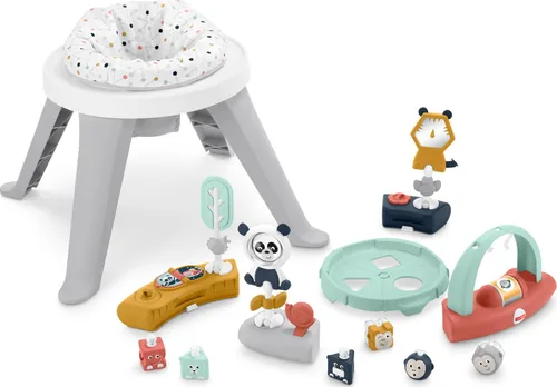 Miniatura 6 de Fisher-Price Centro de actividades 3 en 1 de giro y clasificación para bebé y niño pequeño y mesa de juego con alfombrilla de juego y más de 10
