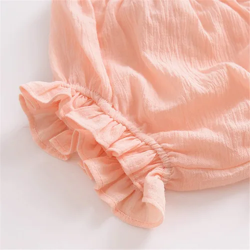 Miniatura 4 de Pantalones cortos básicos de lino y algodón, lavables y reutilizables, para recién nacidos