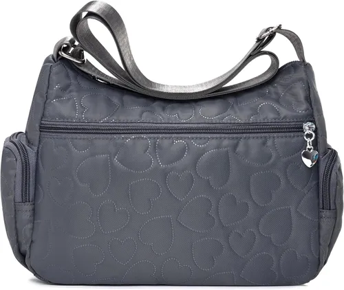 Miniatura 4 de Bolsos cruzados para mujer, bolsos casuales y bolsos de hombro, bolsa de nailon ligera, impermeable, bolsa de mensajero antirrobo