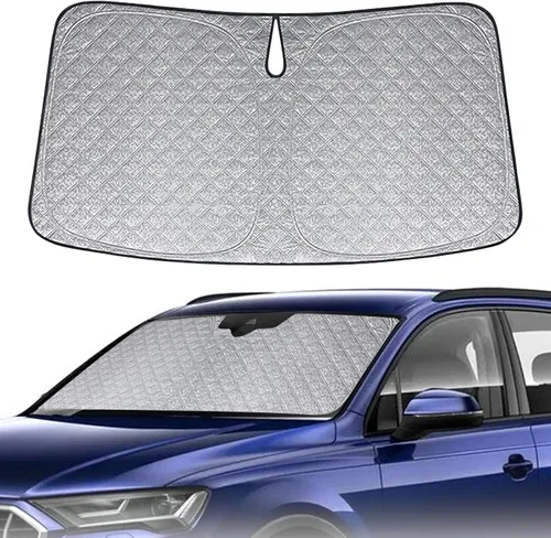 Miniatura 23 de Parasol de 6 capas para parabrisas de Honda Element 2003-2011, parasol plegable para automóvil con bolsa de almacenamiento, reflectante del calor
