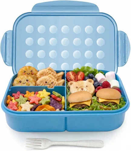 Miniatura 18 de MISS BIG® Lonchera Bento para adultos, fiambrera, a prueba de fugas, sin BPA y sin tintes químicos, para lavavajillas y microondas