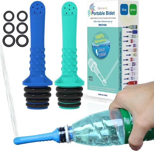 Miniatura 15 de 2 botellas bidé portátil - Botella de lavado mamá exprimible 500ml 17oz - Botella de bidé de viaje para ducha y inodoro portátil para mujeres