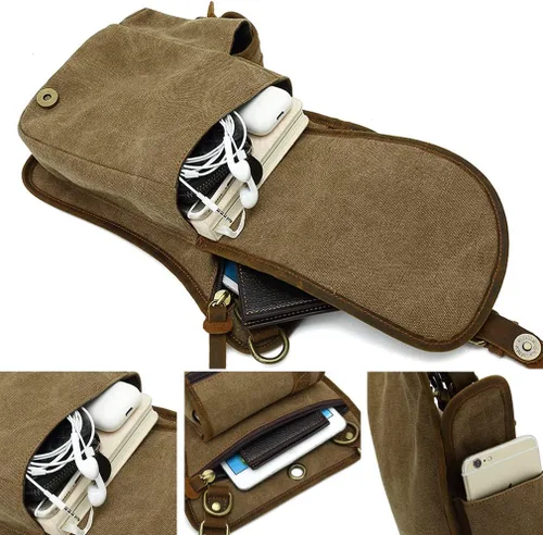 Miniatura 7 de Riñonera de cuero para hombres y mujeres, bolsa de protección multiusos, para motocicleta, deportes al aire libre, ciclismo, equitación, senderismo