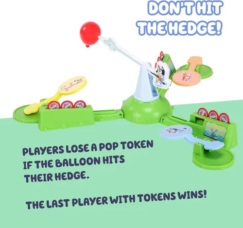 Miniatura 5 de Juego Bluey Keepy Uppy, juego motorizado para niños pequeños con paletas de los personajes Bingo y Chilli, juegos para niños de más de 4 años