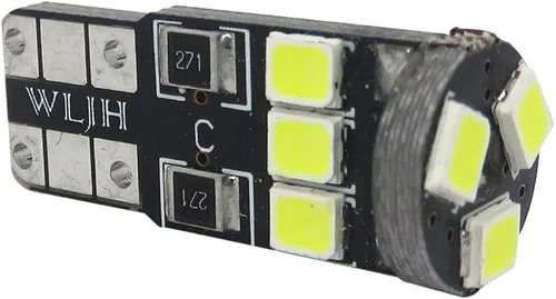 Miniatura 8 de WLJH Paquete de 10 bombillas de 6000 K de color blanco puro súper brillante 2835 con chip de iluminación sin errores Canbus para BMW Serie 3 - E46