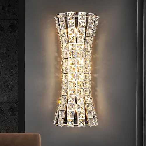 Miniatura 12 de Modernos apliques de pared cromados de cristal, lámparas de pared, lámpara de pared interior, lámparas de montaje en pared para sala de estar