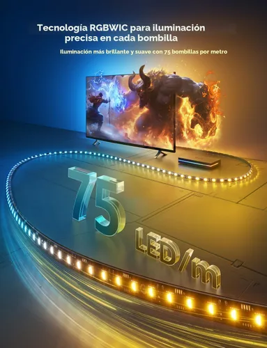 Miniatura 5 de Govee Caja de sincronización HDMI 2.1 2, Caja de sincronización AI con retroiluminación para TV, compatible con 8K@60Hz, 4K@144Hz, VRR y ALLM