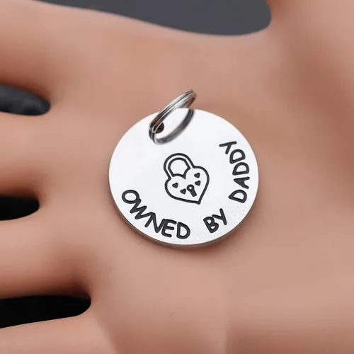 Miniatura 5 de MAOFAED Regalo para parejas, regalo para esclava propiedad de papá DDLG, regalo BDSM, regalo para el día de San Valentín, regalo para ella, Metal