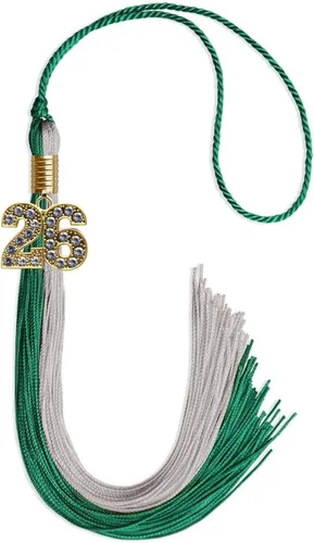 Miniatura 136 de Endea Graduation Borla de doble color con dije dorado (negro/oro brillante, 2022)