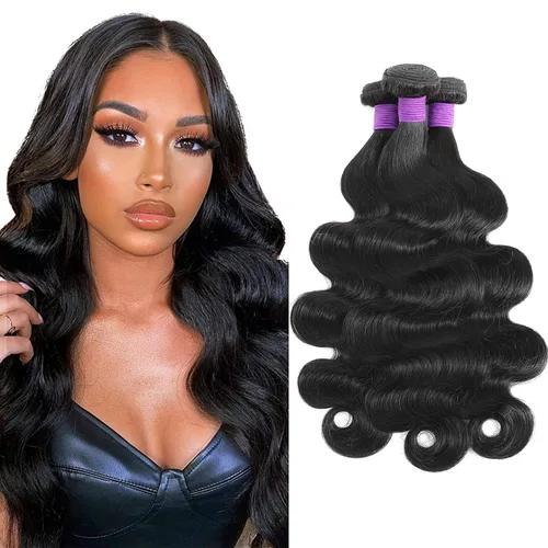 Miniatura 9 de 613 paquetes de cabello humano rubio ondulado, 3 paquetes de 10, 12, 14 pulgadas, 100% sin procesar, 10A, paquetes de cabello humano virgen