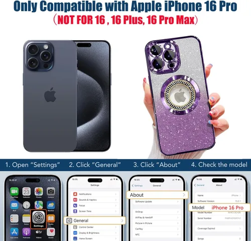 Miniatura 93 de Misscase Funda magnética con purpurina para iPhone 11 compatible con MagSafe, protección completa, delgada, a prueba de golpes, antiarañazos