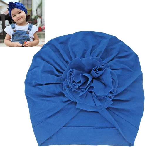 Miniatura 4 de Newborn Babies Headwrap Hat Infant Toddler Cotton Soft Cute Nursery Beanie Headbands Top Bowknot Cap 5 piezas flor/3-3 años