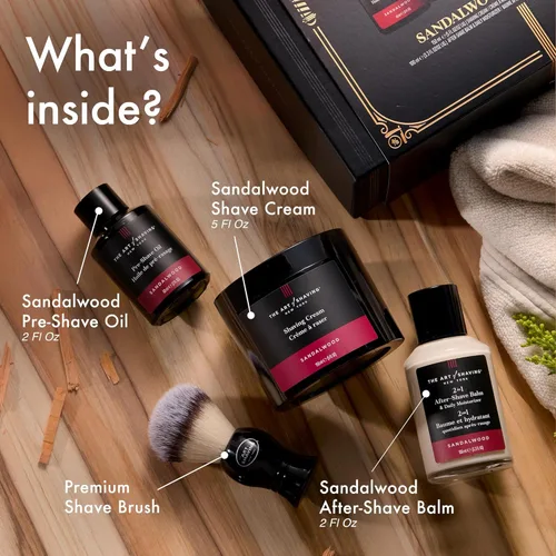 Miniatura 2 de El Arte del Afeitado Kit de Afeitado para Hombres - El Regalo Perfecto para El Afeitado Perfecto con Crema de Afeitar, Cepillo de Afeitar, Bálsamo
