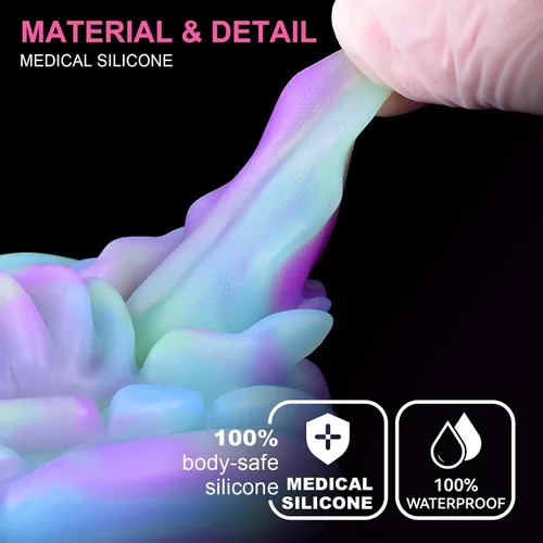 Miniatura 3 de Monster Dildo Grinder - Juguete sexual para mujeres, pequeño consolador de fantasía alienígena con almohadilla de fricción, estimulador