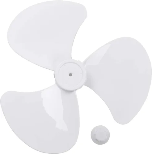 Miniatura 16 de Reemplazo de la hoja del ventilador de plástico para ventilador de pie ventilador de mesa accesorios generales con cubierta de tuerca negro A 10