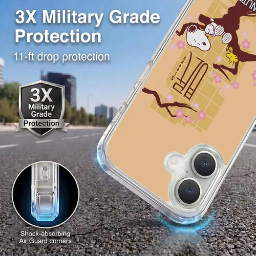 Miniatura 256 de Carcasa de gel para iPhone 7 Plus/iPhone 8 Plus, diseño de Snoopy Oriental de Peanuts, Badges