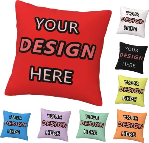 Miniatura 12 de Customized Pillow for Mother's Day Add Your Text/Logo Here Customized Photo Pillowcase for Chair and Couch 12''x12'' Purple