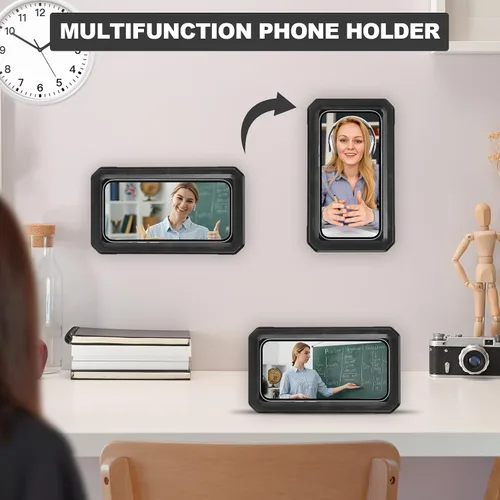 Miniatura 4 de Soporte para teléfono de ducha, resistente al agua, montaje en la pared, rotación de 360°, alta sensibilidad, pantalla táctil, soporte para teléfono
