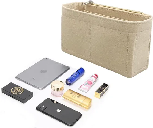 Miniatura 3 de Lckaey Organizador de bolso Inserto para 22 bolsas mini rectángulo 23S bolsa inserto organizador 2001black-23Smini