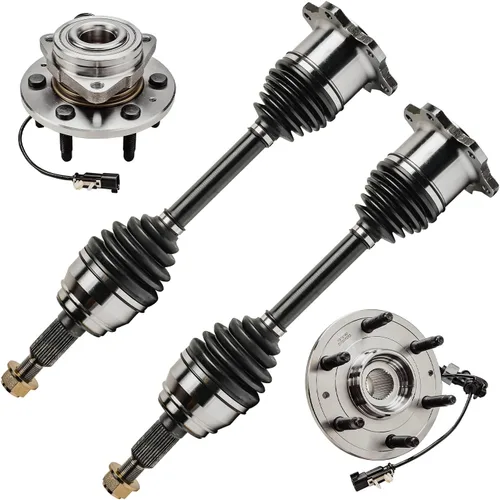 Miniatura 130 de Detroit Axle - Kit de extremo delantero RWD para Chrysler 300 Dodge Challenger Charger Upper Lower Control Arms rótulas de rodamiento de rueda Bujes