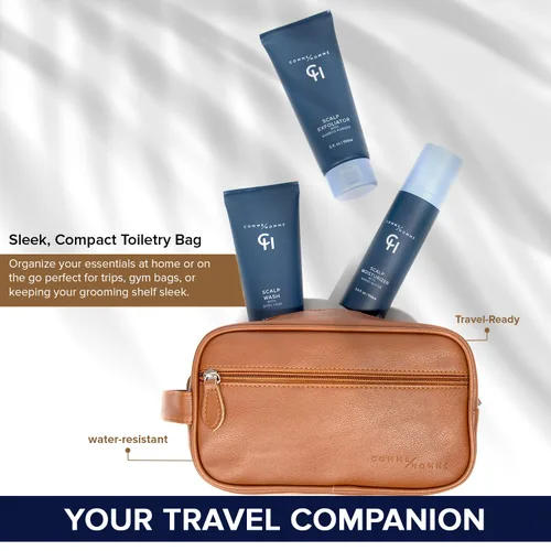 Miniatura 5 de Comme Homme Paquete de cuidado del cuero cabelludo definitivo para hombres calvos, rutina de 3 pasos con lavado del cuero cabelludo, exfoliante e
