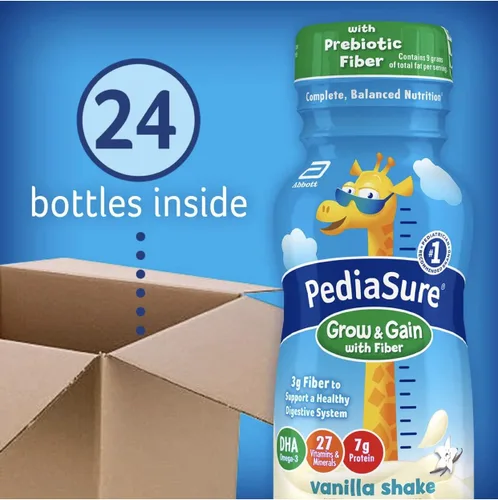 Miniatura 4 de Pediasure 1.5 Cal Complete Balanced Nutrition, vainilla con fibra - 8 onzas, 1 caja de 24