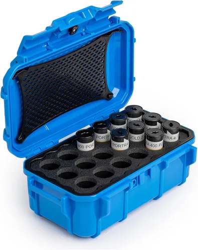 Evergreen Estuche de almacenamiento de película de 4.724 in | Capacidad para 18 rollos de película de formato medio | Conserva y protege tu película