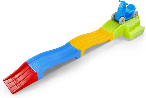 Miniatura 6 de Simplay3 Montaña rusa expandible de lujo con pistas, pista de carreras de descenso para niños en crecimiento, juguete para niños en interiores