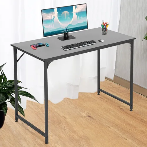 Miniatura 2 de Escritorio para computadora de 39 pulgadas, escritorio pequeño de estilo moderno y simple, mesa de computadora, escritorio de estudio, escritorio